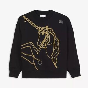 Burberry Sweatshirt Children Kids Unisex Size 10 Black LIKE NEW